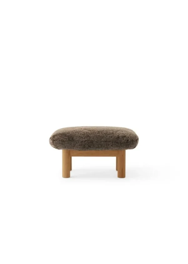 Hem Sitzgelegenheiten-Audo Copenhagen Brasilia Polsterhocker, Eiche – Schaffell