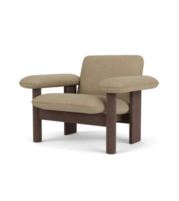 Artek Sitzgelegenheiten-Audo Copenhagen Brasilia Loungesessel, niedrige, dunkel gebeizte Eiche - Bouclé 02