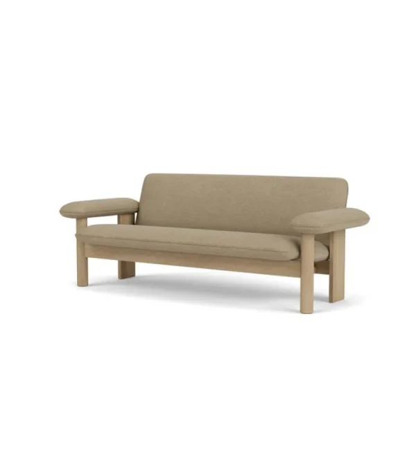 Muuto Sofas Und Liegen-Audo Copenhagen Brasilia Sofa, 2-Sitzer, Eiche dunkel gebeizt - Bouclé 02