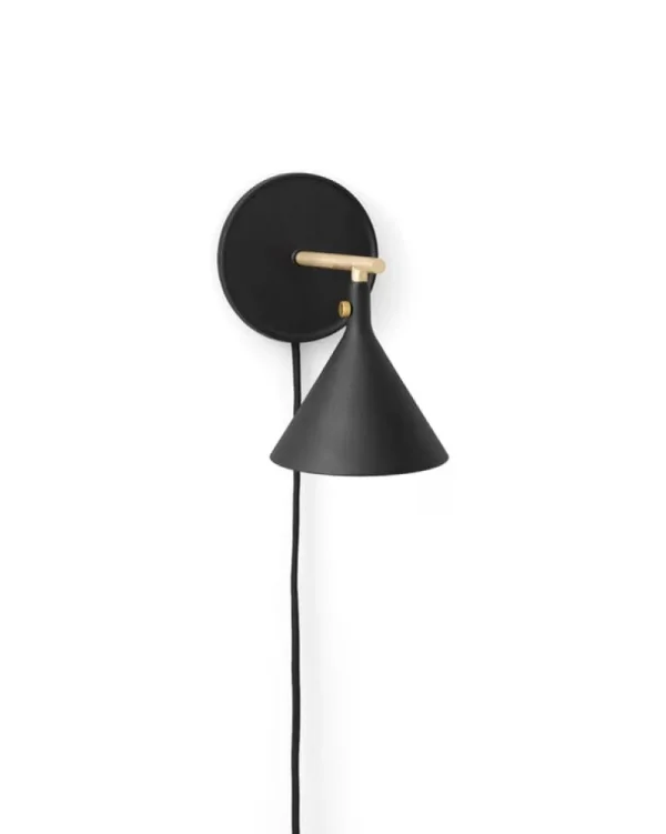 Anglepoise Wandleuchten-Audo Copenhagen Cast Sconce Wandleuchte, dimmbar, Schwarz - Messing