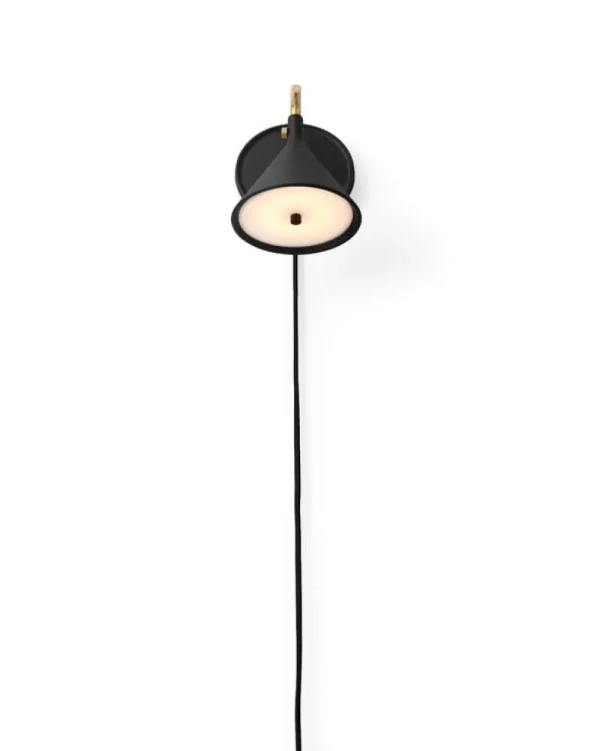 Anglepoise Wandleuchten-Audo Copenhagen Cast Sconce Wandleuchte, dimmbar, Schwarz - Messing