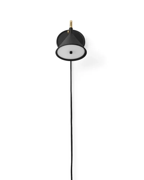 Anglepoise Wandleuchten-Audo Copenhagen Cast Sconce Wandleuchte, dimmbar, Schwarz - Messing