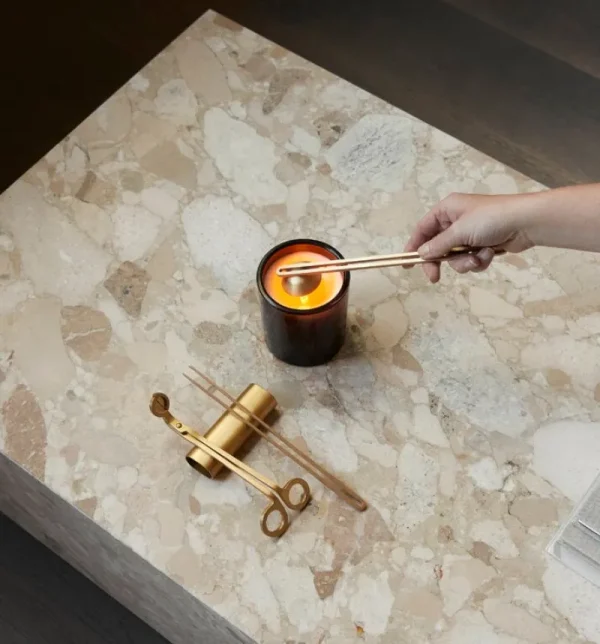 Normann Copenhagen Kerzen Und Kerzenhalter-Audo Copenhagen Clip Kerzenpflegeset, Messing