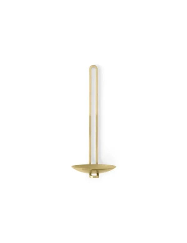 String Furniture Kerzen Und Kerzenhalter-Audo Copenhagen Clip Wandkerzenhalter, 20 cm, Messing