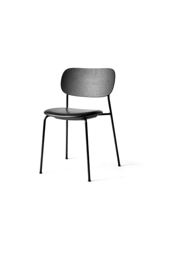 HAY Sitzgelegenheiten-Audo Copenhagen Co Chair, schwarze Eiche/schwarzes Leder