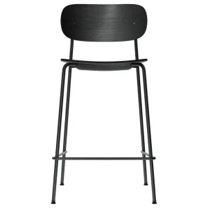 Normann Copenhagen Sitzgelegenheiten-Audo Copenhagen Co Thekenhocker, 65,5 cm, schwarzer Stahl - schwarze Eiche
