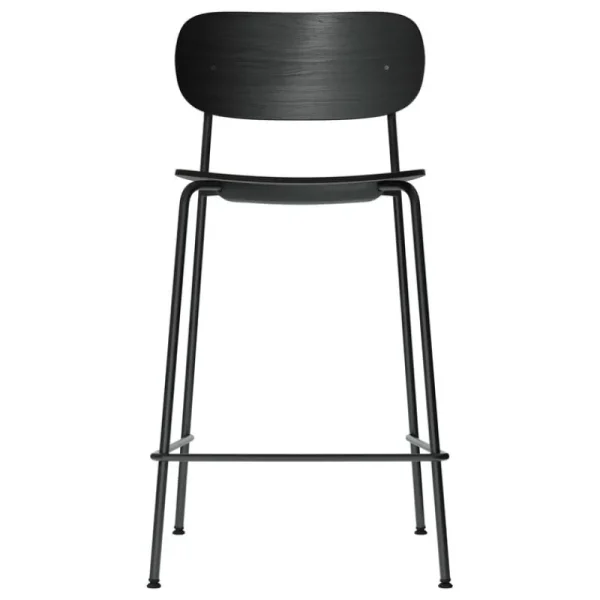 Normann Copenhagen Sitzgelegenheiten-Audo Copenhagen Co Thekenhocker, 65,5 cm, schwarzer Stahl - schwarze Eiche