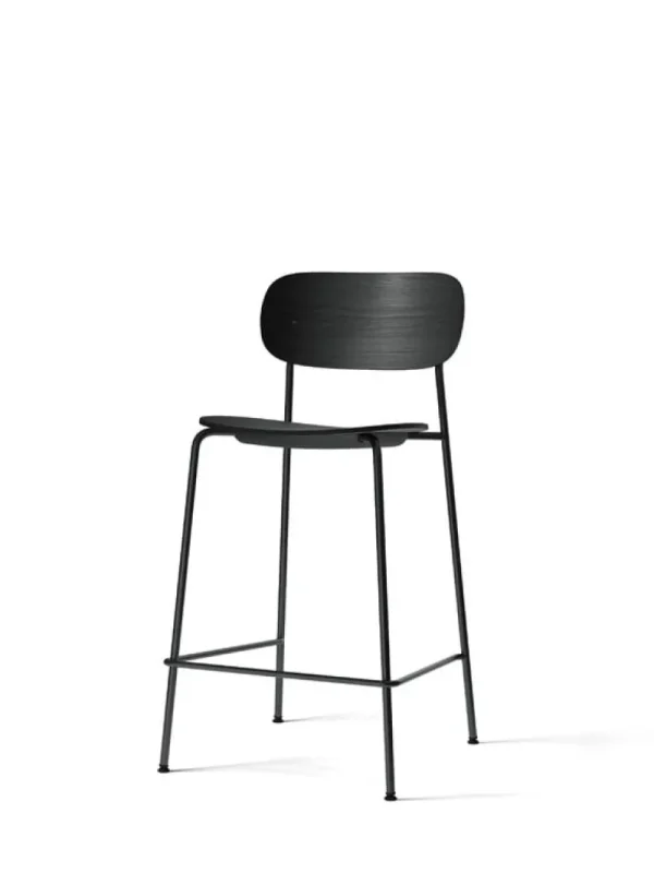 Normann Copenhagen Sitzgelegenheiten-Audo Copenhagen Co Thekenhocker, 65,5 cm, schwarzer Stahl - schwarze Eiche