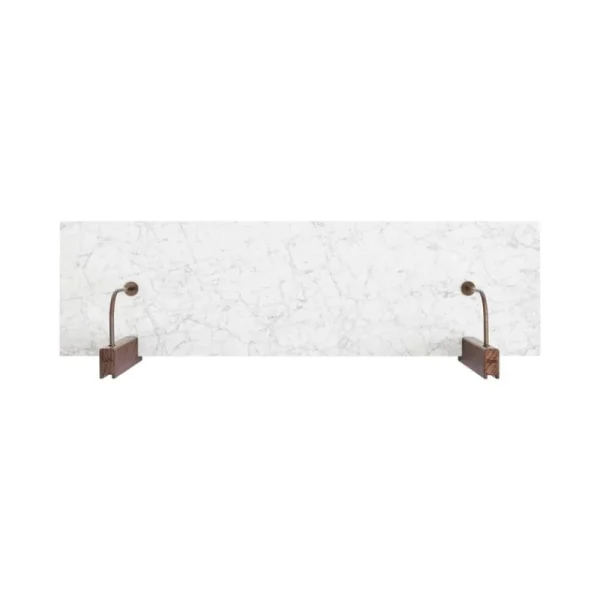 AYTM Regale-Audo Copenhagen Corbel Regal, groß, Eiche dunkel gebeizt - Carrara-Marmor