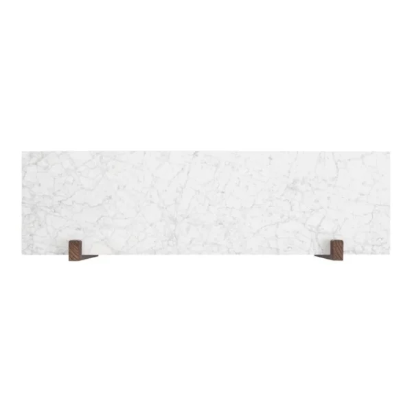 AYTM Regale-Audo Copenhagen Corbel Regal, groß, Eiche dunkel gebeizt - Carrara-Marmor