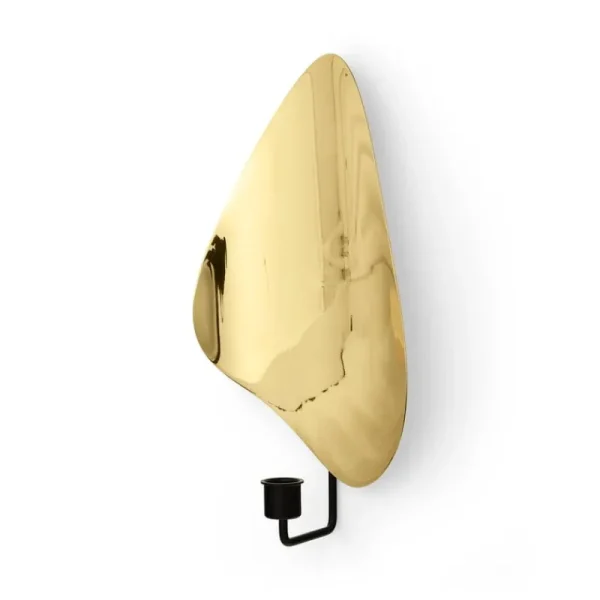 Audo Copenhagen Kerzen Und Kerzenhalter-Flambeau Wandkerzenhalter, 34 cm, Schwarz - Messing
