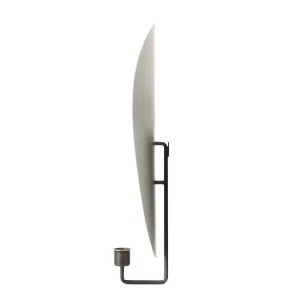Audo Copenhagen Kerzen Und Kerzenhalter-Flambeau Wandkerzenhalter, 40 cm, brüniertes Messing - Grau
