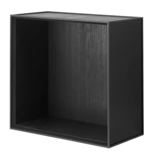 Poiat Aufbewahrungsmöbel-Audo Copenhagen Frame 42 Box, schwarz gebeizte Esche
