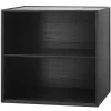 Muuto Aufbewahrungsmöbel-Audo Copenhagen Frame 49 Box, schwarz gebeizte Esche