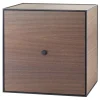 Verpan Aufbewahrungsmöbel-Audo Copenhagen Frame 49 Box mit Tür, Eiche geräuchert