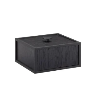 Audo Copenhagen Aufbewahrungsbehälter^Frame 14 Box, schwarz gebeizte Esche