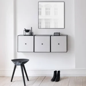 Muuto Aufbewahrungsmöbel-Audo Copenhagen Frame 28 Box, schwarz gebeizte Esche