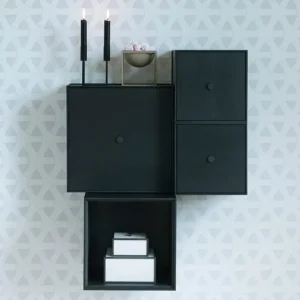 Muuto Aufbewahrungsmöbel-Audo Copenhagen Frame 49 Box, schwarz gebeizte Esche