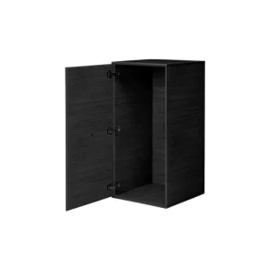 Montana Furniture Aufbewahrungsmöbel-Audo Copenhagen Frame 70 mit Tür, 2 Einlegeböden, Esche schwarz gebeizt