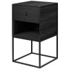 Audo Copenhagen Tische-Frame 35 Sideboard mit 1 Schublade, Esche schwarz gebeizt