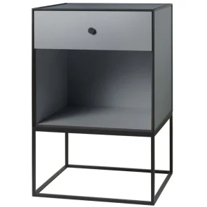 Audo Copenhagen Tische-Frame 49 Sideboard mit 1 Schublade, Dunkelgrau