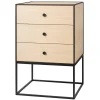 GUBI Tische-Audo Copenhagen Frame 49 Sideboard mit 3 Schubladen, Eiche