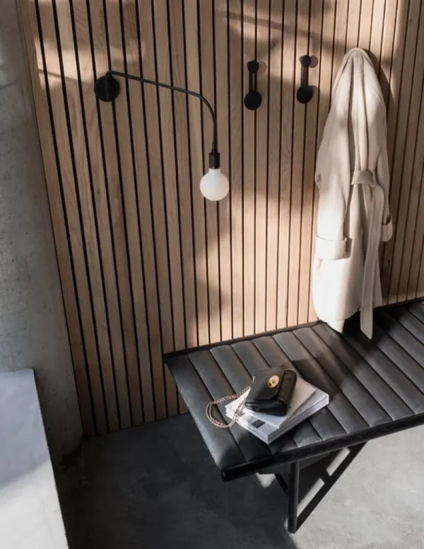 Audo Copenhagen Garderoben Und Kleiderbügel^Garderobe Afteroom, klein, schwarz – Messing