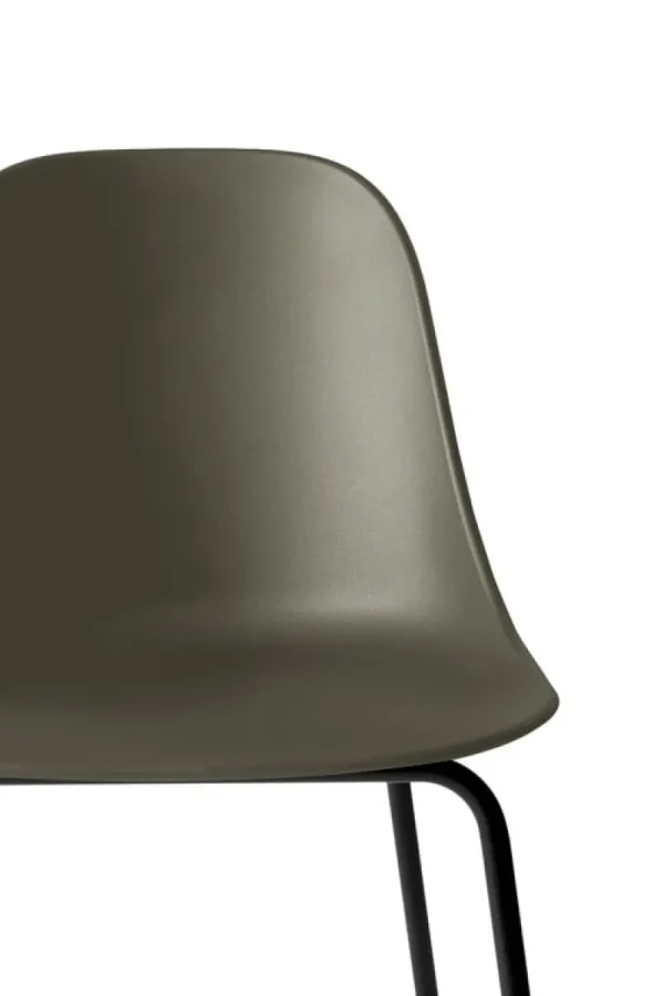 Skagerak Sitzgelegenheiten-Audo Copenhagen Harbour Barstuhl, 75 cm, olivgrün - schwarzer Stahl