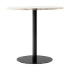 &Tradition Tische-Audo Copenhagen Harbour Column Esstisch, 80 cm, schwarzer Sockel – Estremoz Marm