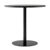 Audo Copenhagen Tische-Harbour Column Esstisch, 80 cm, schwarzer Sockel – Eiche schwarz