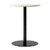 Audo Copenhagen Tische-Harbour Column Esstisch, 60 cm, schwarzer Sockel – Estremoz Marm