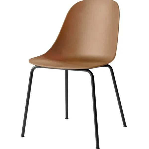 HAY Sitzgelegenheiten-Audo Copenhagen Harbour Esszimmerstuhl, khaki - schwarzer Stahl