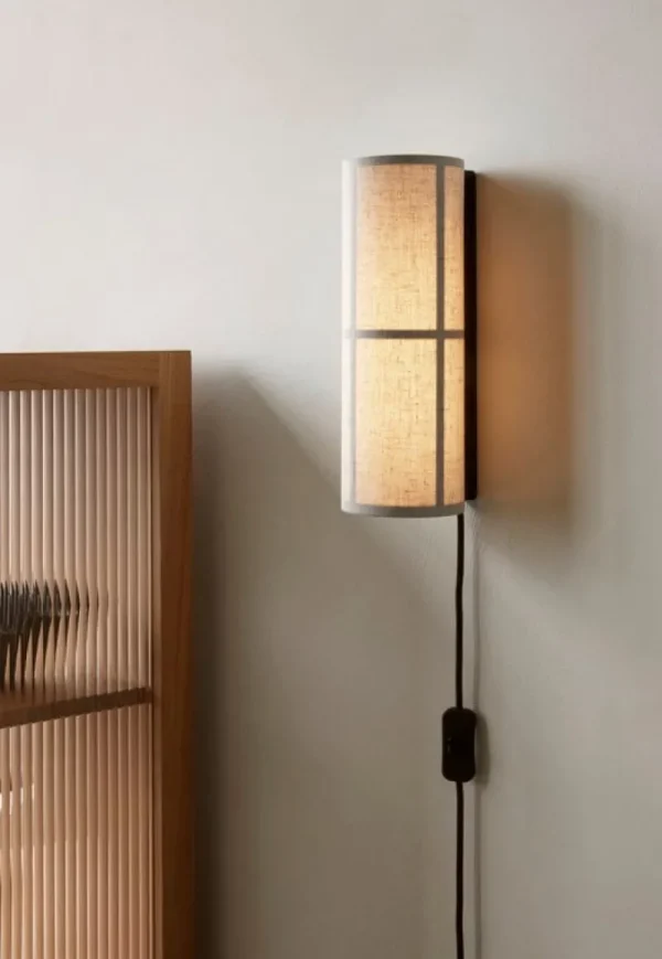 Pholc Wandleuchten-Audo Copenhagen Hashira Wandleuchte, Rohleinen