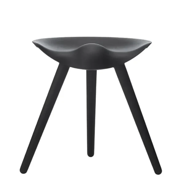 Fredericia Sitzgelegenheiten-Audo Copenhagen Hocker ML42, 48 cm, Buche schwarz gebeizt