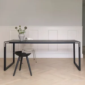Fredericia Sitzgelegenheiten-Audo Copenhagen Hocker ML42, 48 cm, Buche schwarz gebeizt