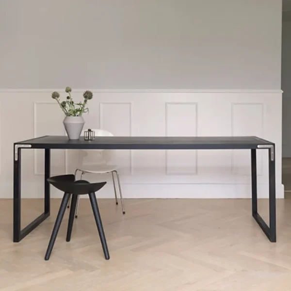 Fredericia Sitzgelegenheiten-Audo Copenhagen Hocker ML42, 48 cm, Buche schwarz gebeizt