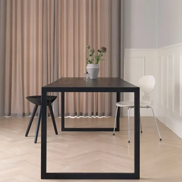 Fredericia Sitzgelegenheiten-Audo Copenhagen Hocker ML42, 48 cm, Buche schwarz gebeizt