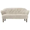 &Tradition Sofas Und Liegen-Audo Copenhagen Ingeborg Sofa 2,5-Sitzer, Moonlight-Schaffell - Eiche geräuchert
