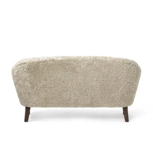 &Tradition Sofas Und Liegen-Audo Copenhagen Ingeborg Sofa 2,5-Sitzer, Moonlight-Schaffell - Eiche geräuchert