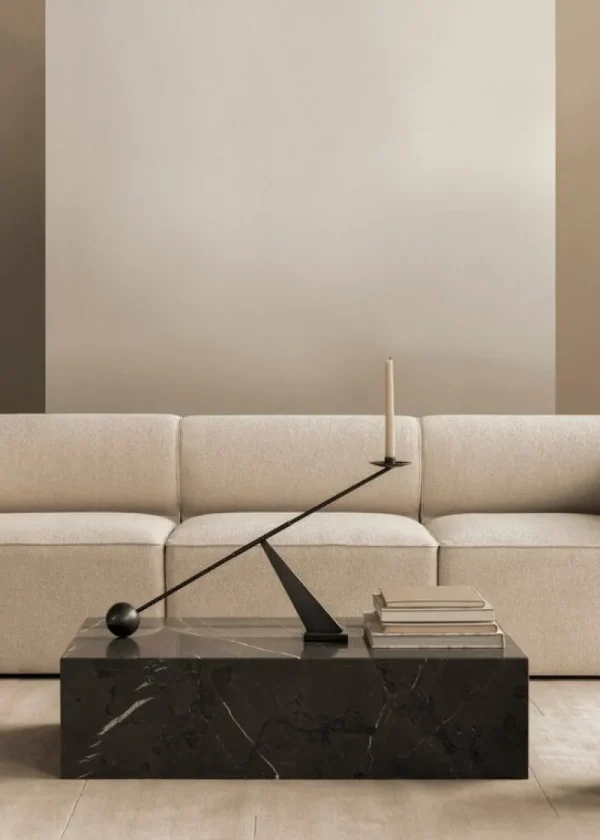 Iittala Kerzen Und Kerzenhalter-Audo Copenhagen Interconnect Kerzenhalter, bronziertes Messing