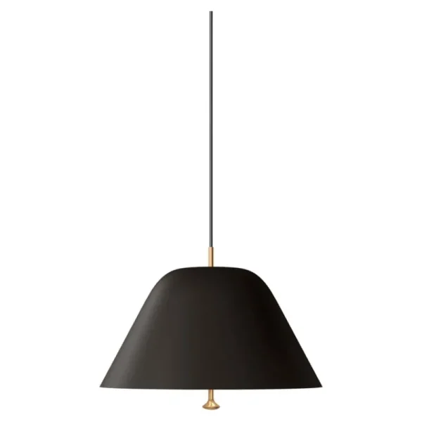 Louis Poulsen Deckenleuchten-Audo Copenhagen Levitate Pendelleuchte, 40 cm, Schwarz – Messing