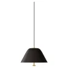 Louis Poulsen Deckenleuchten-Audo Copenhagen Levitate Pendelleuchte, 28 cm, Schwarz – Messing