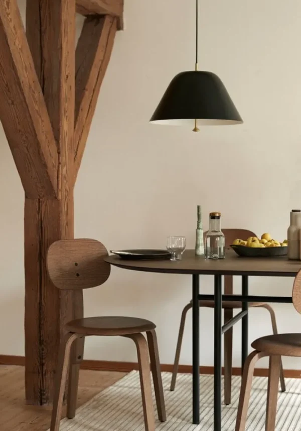 Louis Poulsen Deckenleuchten-Audo Copenhagen Levitate Pendelleuchte, 40 cm, Schwarz – Messing
