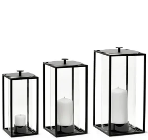 Audo Copenhagen Außenbeleuchtung | Kerzen Und Kerzenhalter^Light'In Laterne, klein, Schwarz