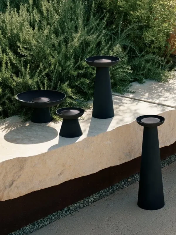 Audo Copenhagen Außenbeleuchtung^Meira Öllaterne, 36 cm, Schwarz