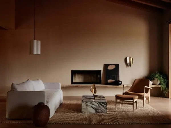 Tapio Anttila Collection Sofas Und Liegen-Audo Copenhagen Offset 3-Sitzer Sofa mit losem Bezug, Hafer
