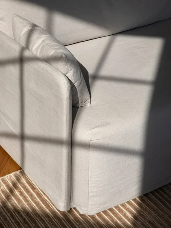 Tapio Anttila Collection Sofas Und Liegen-Audo Copenhagen Offset 3-Sitzer Sofa mit losem Bezug, Hafer