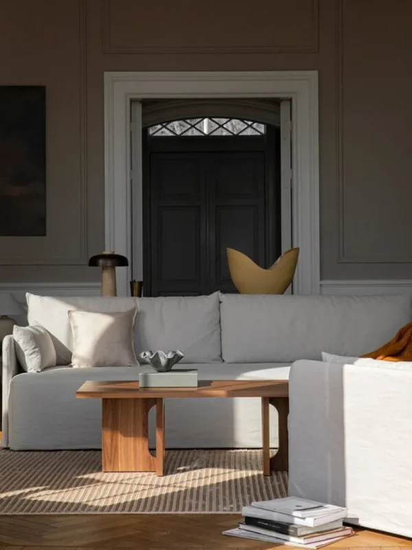 Tapio Anttila Collection Sofas Und Liegen-Audo Copenhagen Offset 3-Sitzer Sofa mit losem Bezug, Hafer