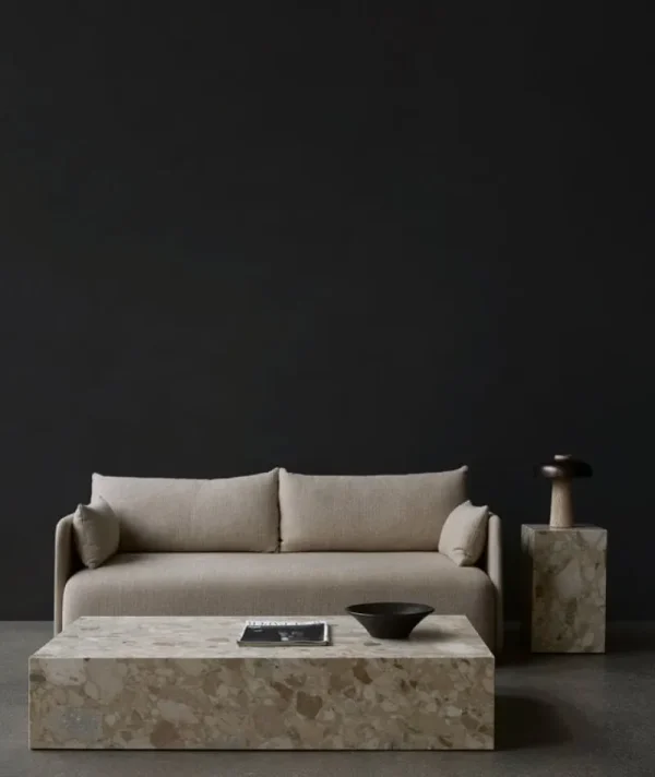 Tapio Anttila Collection Sofas Und Liegen-Audo Copenhagen Offset 3-Sitzer Sofa mit losem Bezug, Hafer