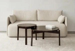 Audo Copenhagen Tische-Passage Couchtisch, 50 cm, dunkle Eiche